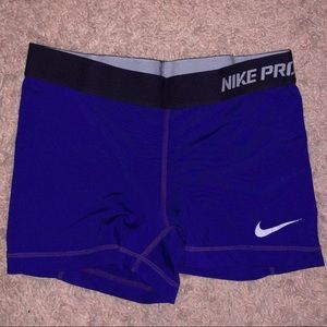 Purple Nike Pro Spandex